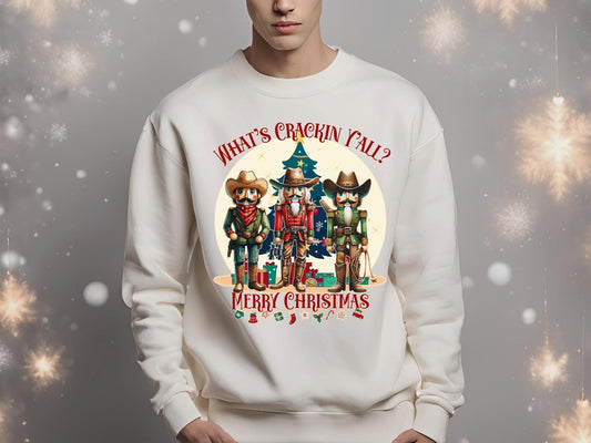 Cowboy Nutcracker PNG, Vintage Western Christmas Graphic, Festive Rodeo Country Shirt Design