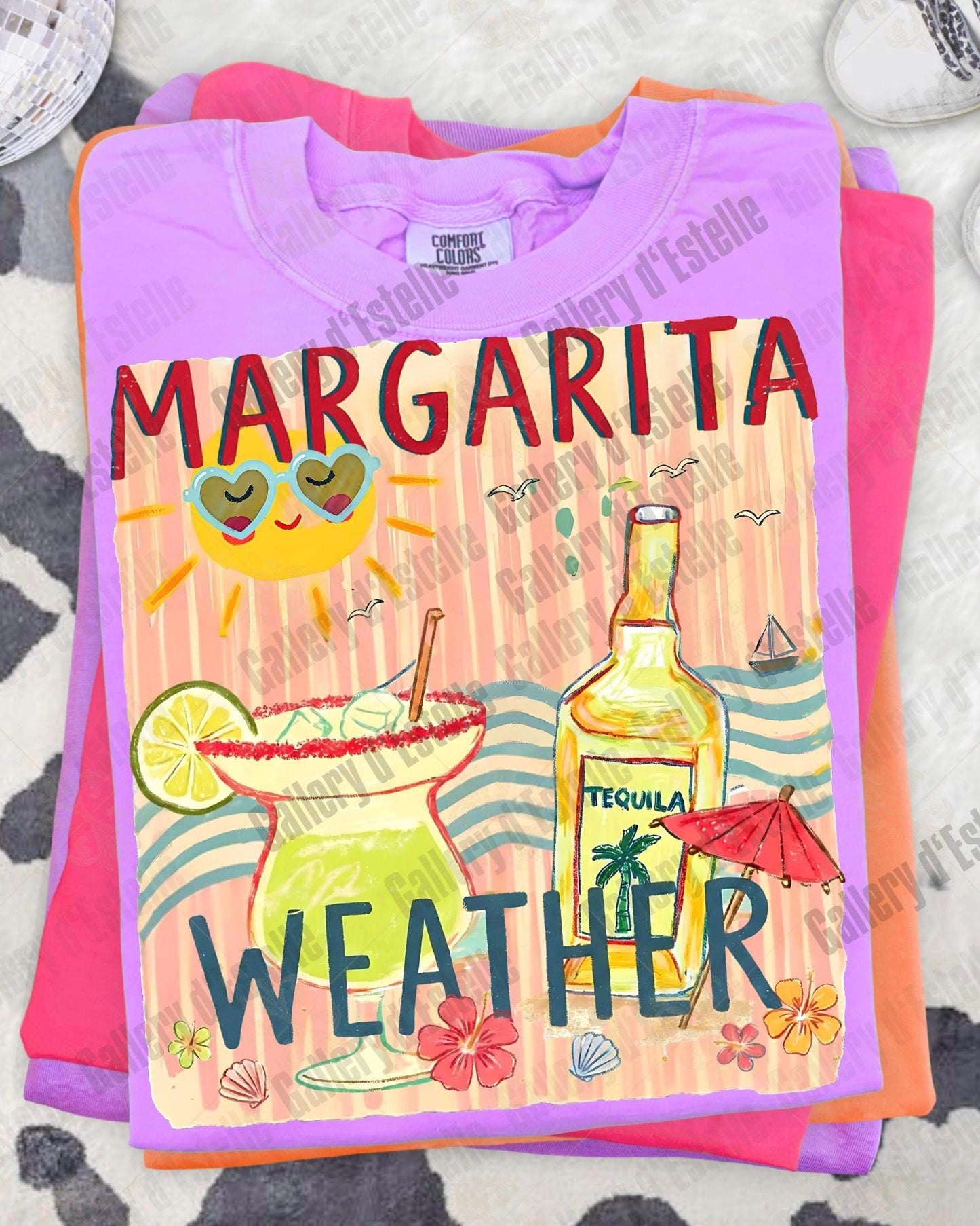 Margarita Weather PNG, Retro Preppy Coastal Graphic, Trendy Summer Beach Shirt Design