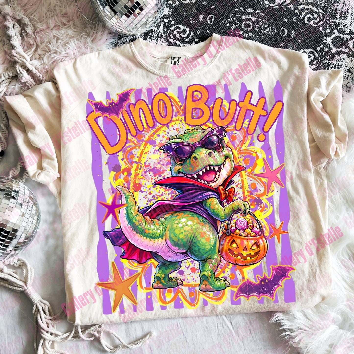 Spooky What Dino Butt PNG, Preppy Dinosaur Graphic, Funny Halloween Shirt Design