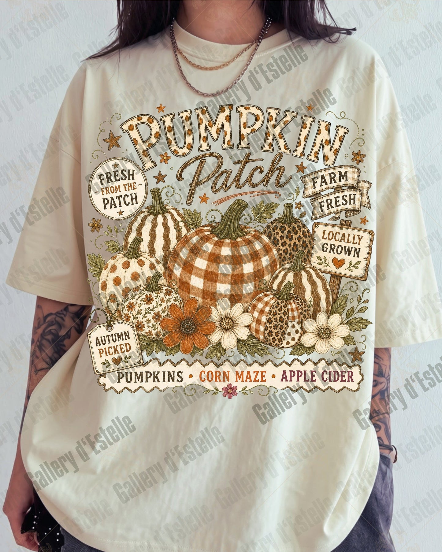 Boho Pumpkin Patch PNG, Coquette Floral Autumn Graphic, Cozy Fall Shirt Design