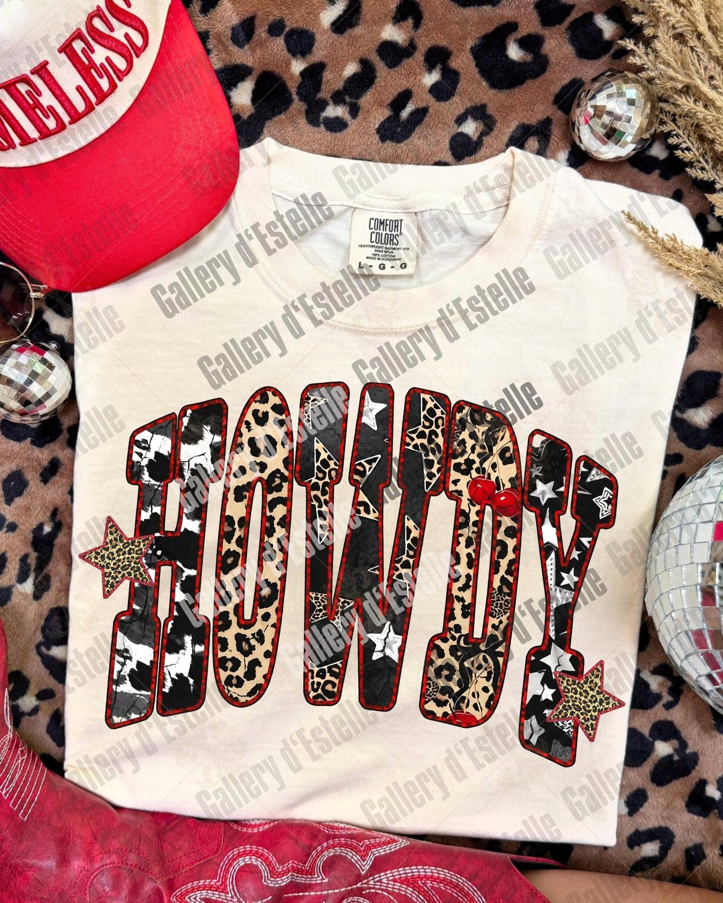 Edgy Western Howdy PNG, Retro Leopard Cowgirl Graphic, Yallternative Country Girl Shirt Design
