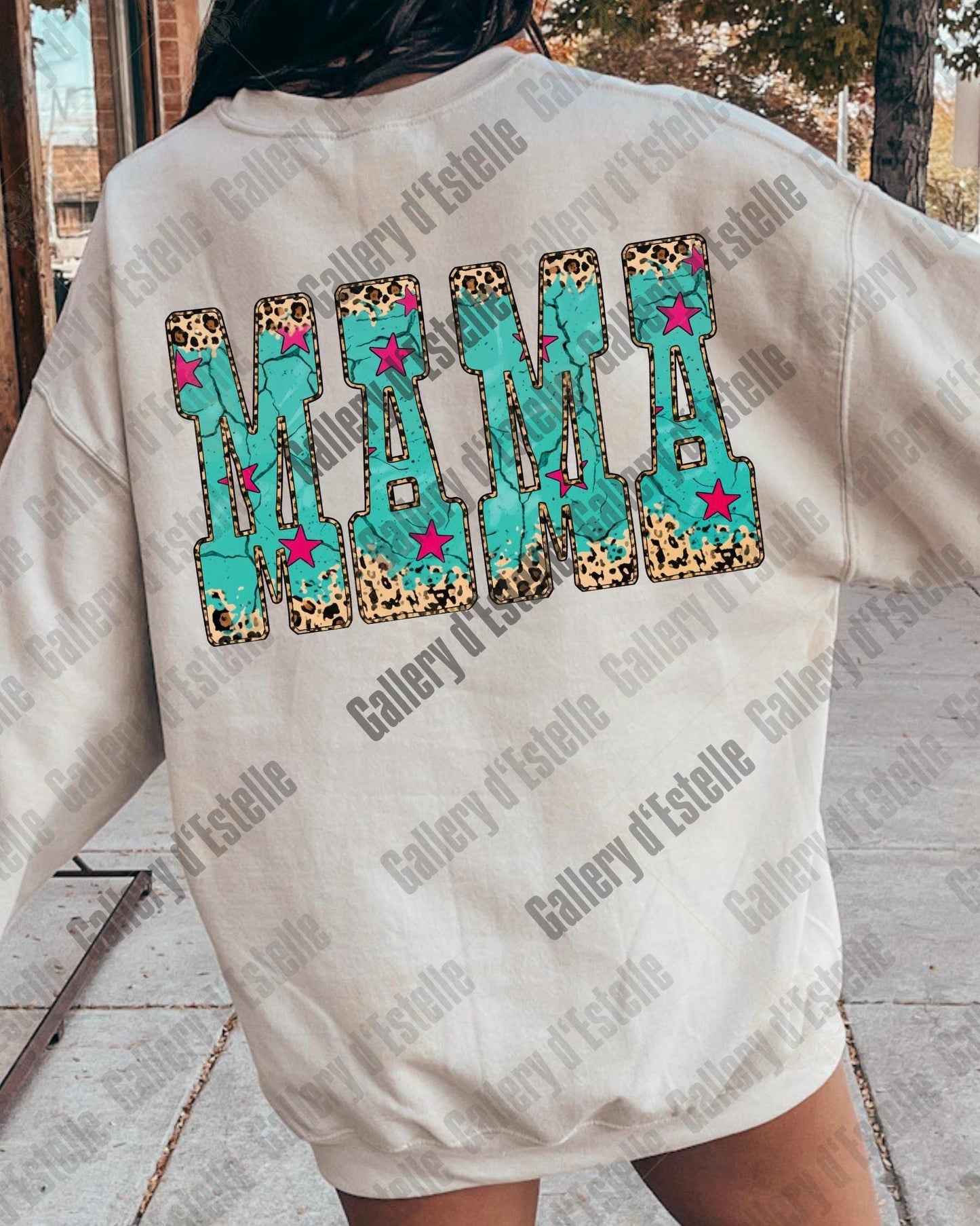 Western Mama PNG, Retro Leopard Cowgirl Graphic, Trendy Country Mom Shirt Design