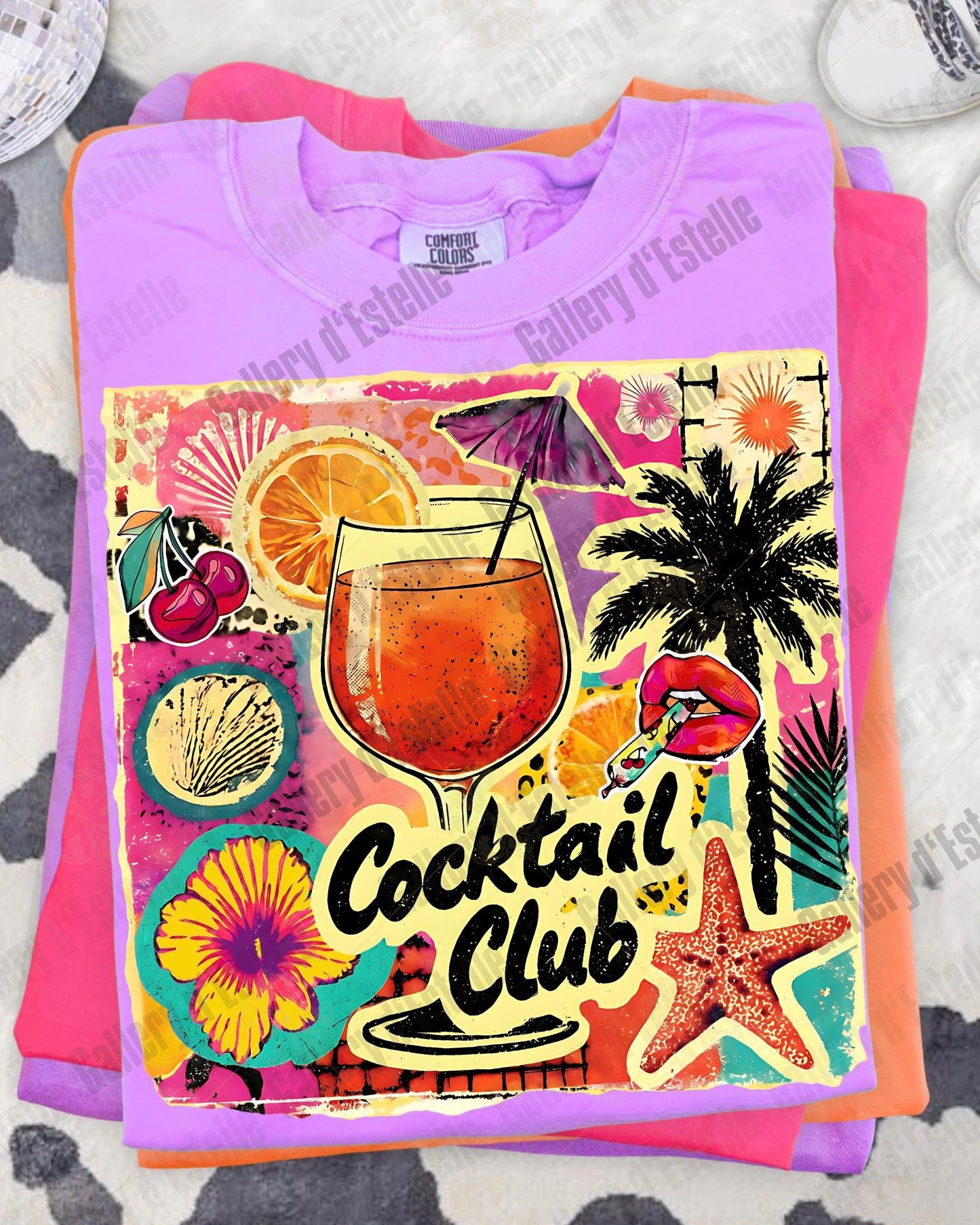 Cocktail Club PNG, Coquette Coastal Drink Graphic, Trendy Summer Beach Shirt Design