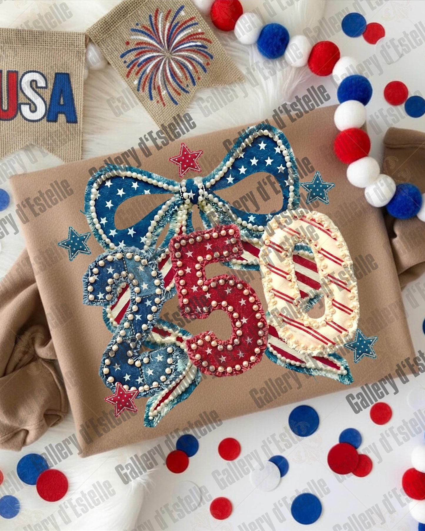 America 250 PNG, Retro Patriotic Patchwork Graphic, Coquette Independence Day Shirt Design