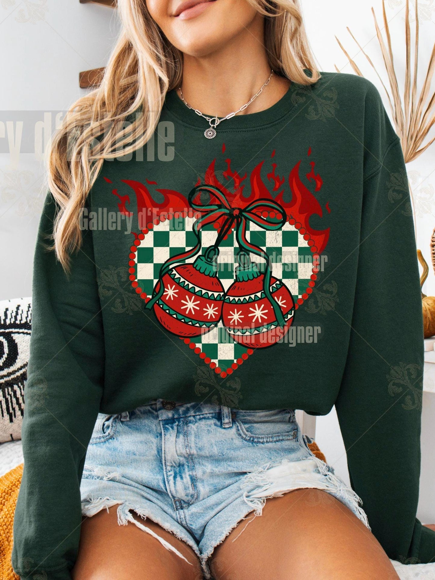 Retro Christmas Collage PNG, Vintage Holiday Graphic, Festive Santa Casino Design, Trendy Country Shirt Sublimation