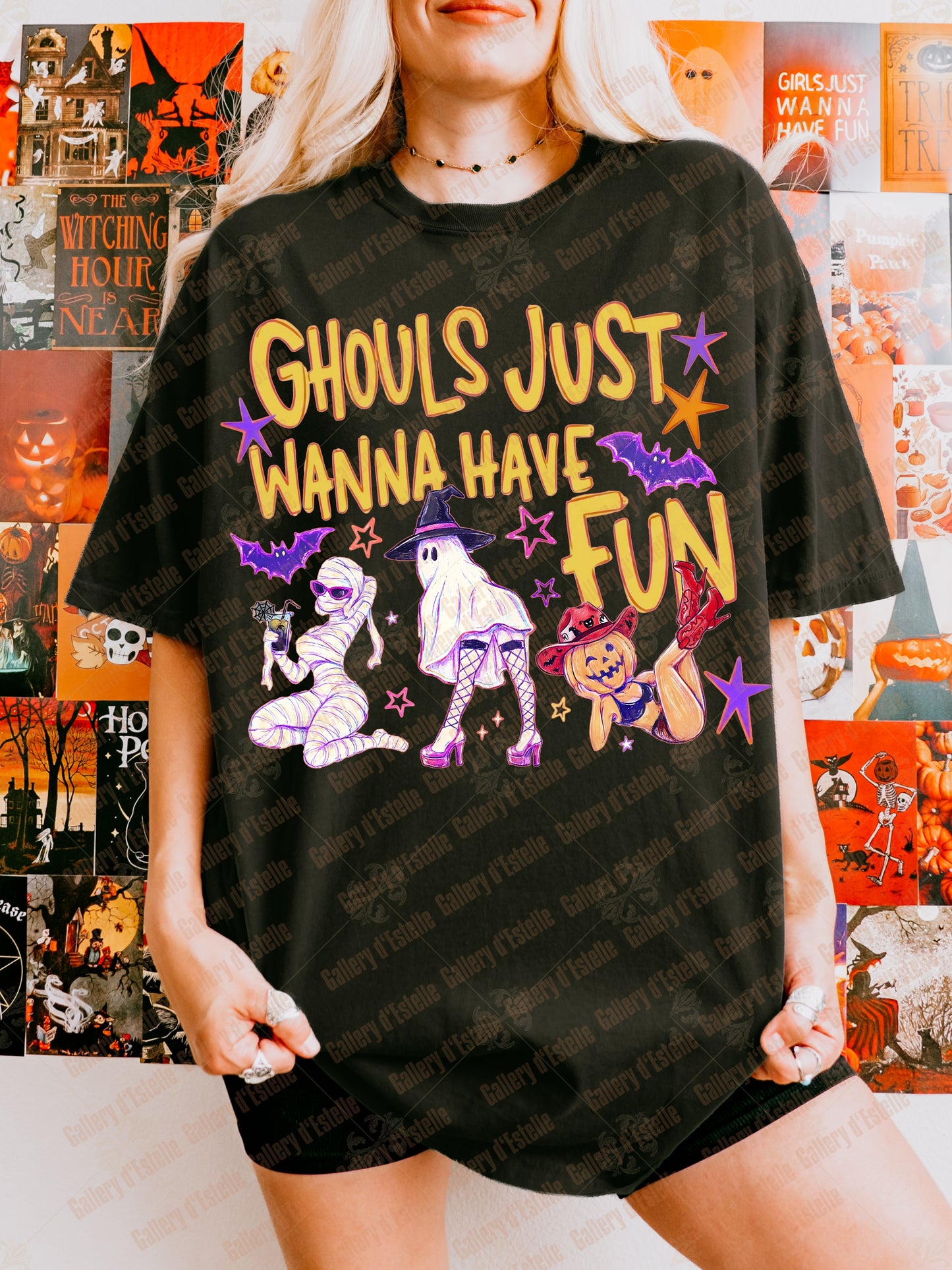 Ghouls Just Wanna Have Fun PNG, Funny Spooky Girl Graphic, Retro Halloween Ghost Shirt Design