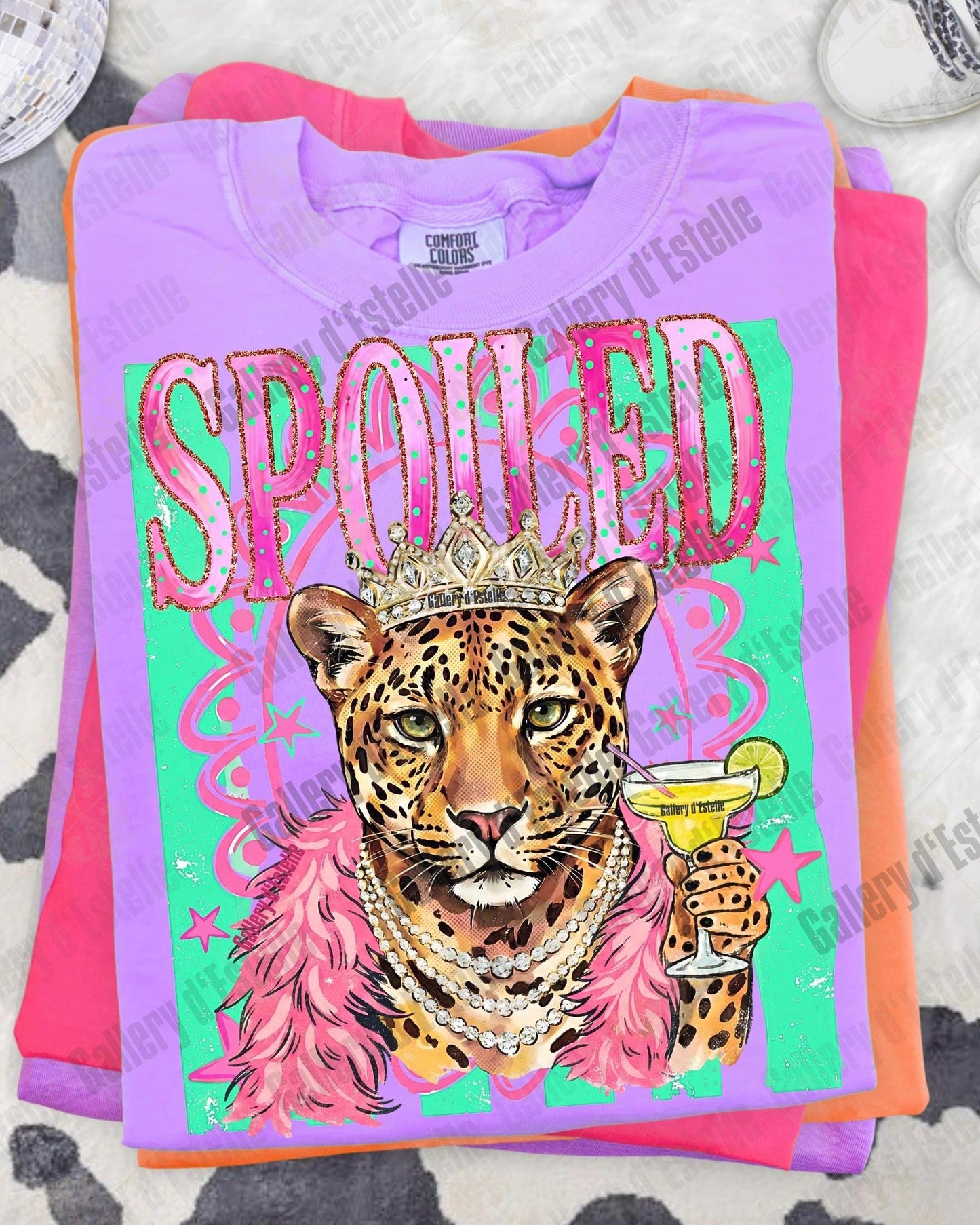 Preppy Spoiled Leopard PNG, Retro Boujee Cheetah Graphic, Trendy Sassy Boutique Shirt Design