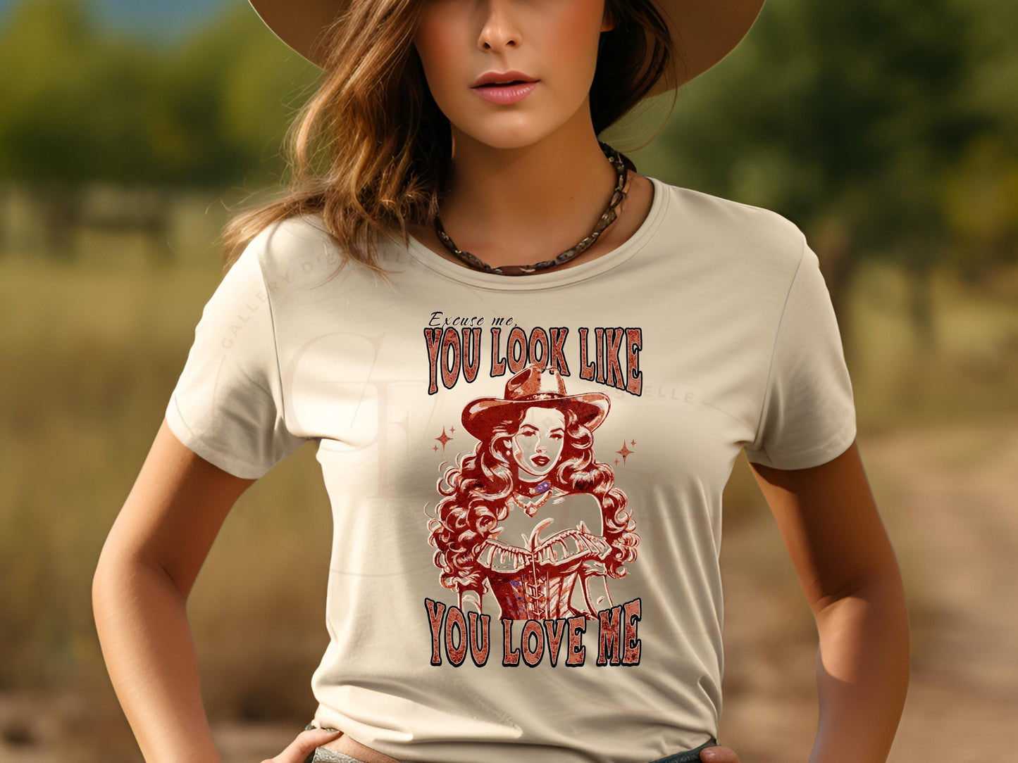 You look Like you Love Me Western PNG, Rustic Wild West Cowgirl Graphic, Trendy Valentines Country Shirt Design