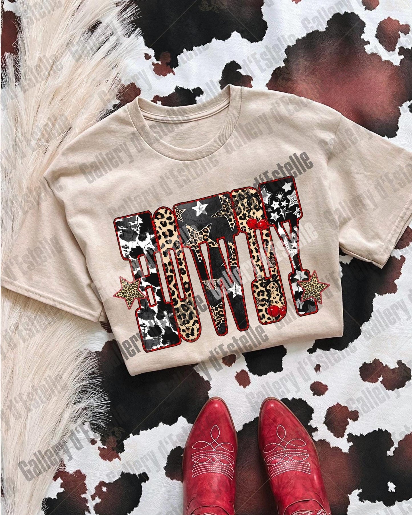 Edgy Western Howdy PNG, Retro Leopard Cowgirl Graphic, Yallternative Country Girl Shirt Design
