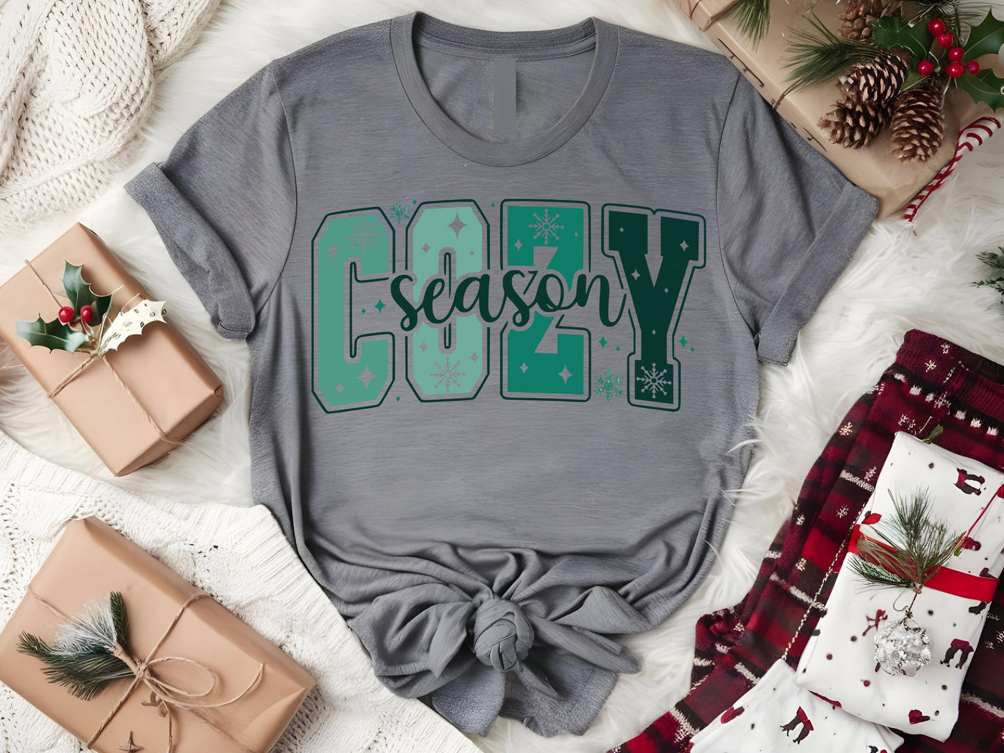 Cozy Season PNG Bundle, Retro Holiday Winter Design, Festive Clipart for Trendy Christmas Shirts DIY Crafts & Thoughtful Gifts