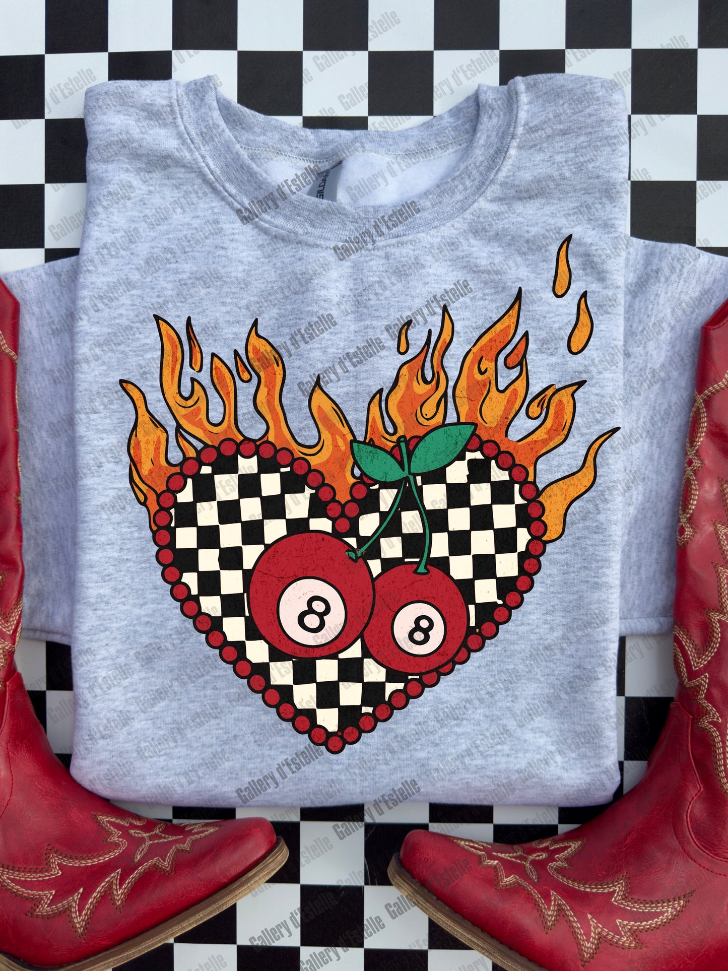 Love Is A Gamble PNG, Retro Cowboy Casino Collage, Wild West Rodeo Graphic, Edgy Valentines Country Shirt Design