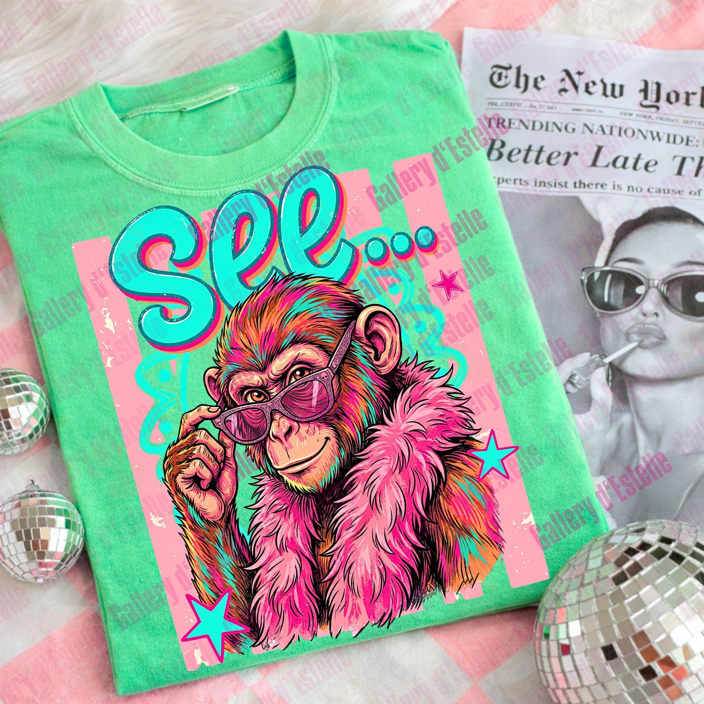 Monkey See Monkey Do PNG, Funny Sarcastic Catchphrase Graphic, Preppy Boutique Summer Shirt Design