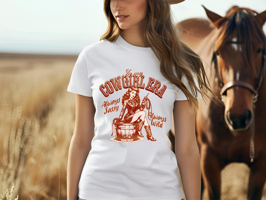 In My Cowgirl Era Country PNG, Sassy Retro Western Cowgirl Graphic, Rustic Trendy Coutntry Shirt Design