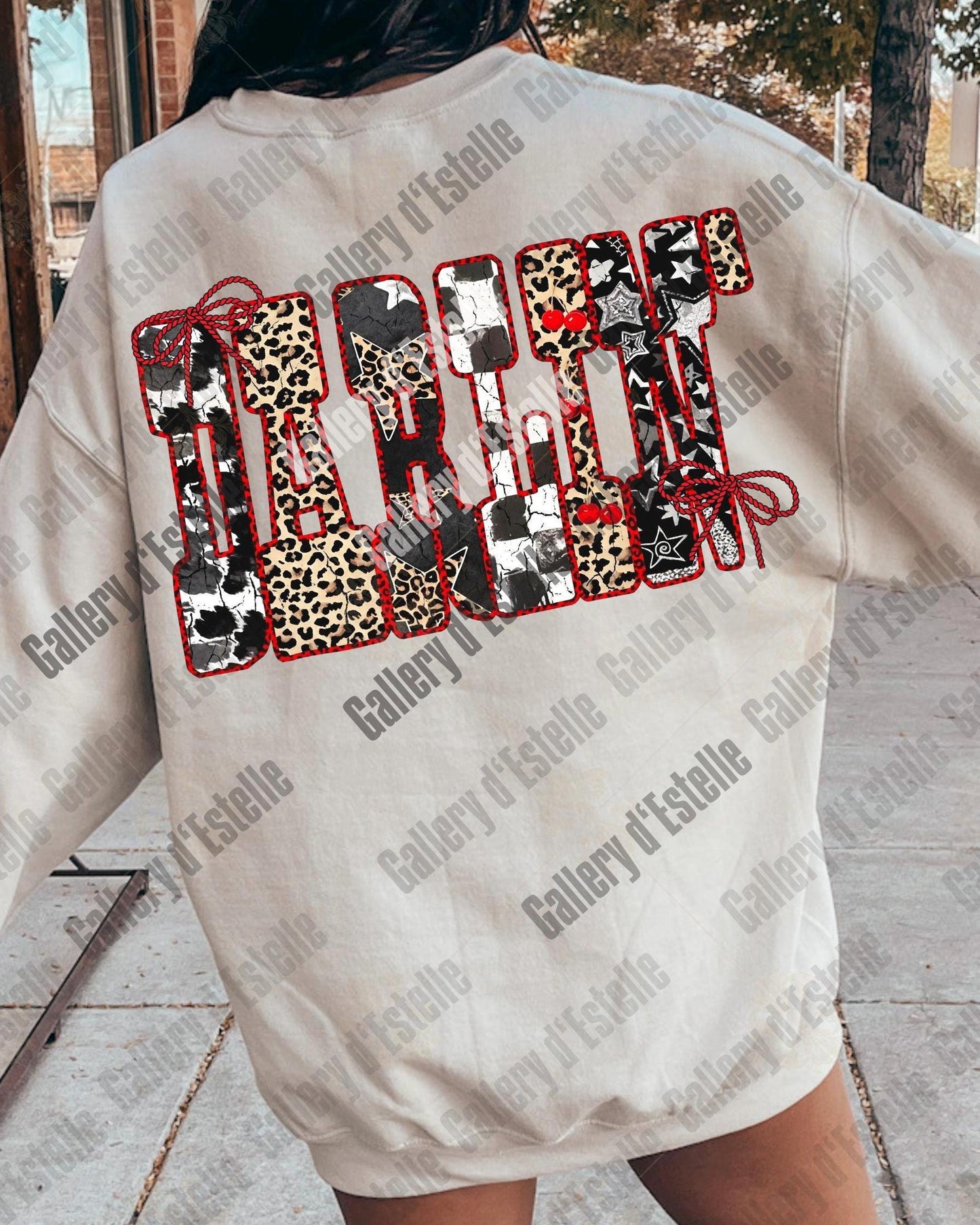 Edgy Western Darlin PNG, Retro Leopard Cowgirl Graphic, Yallternative Country Girl Shirt Design