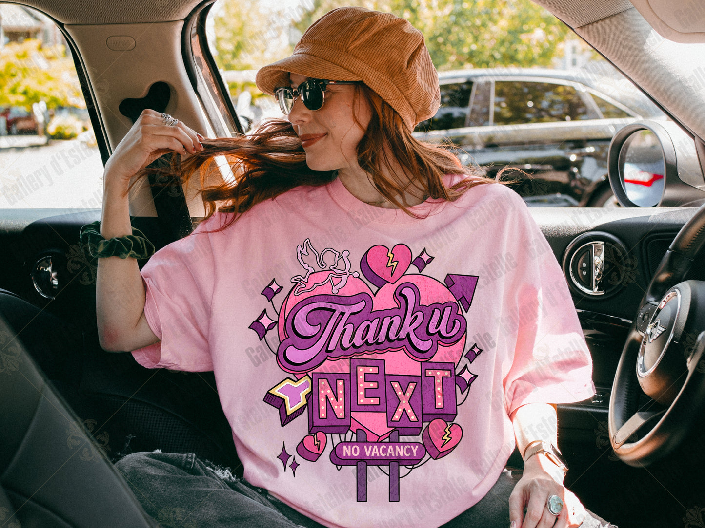 Retro Thank U Next PNG, Funny Anti Valentine Motel Sign Graphic, Pink Coquette Breakup Art, Sassy Love Shirt Design