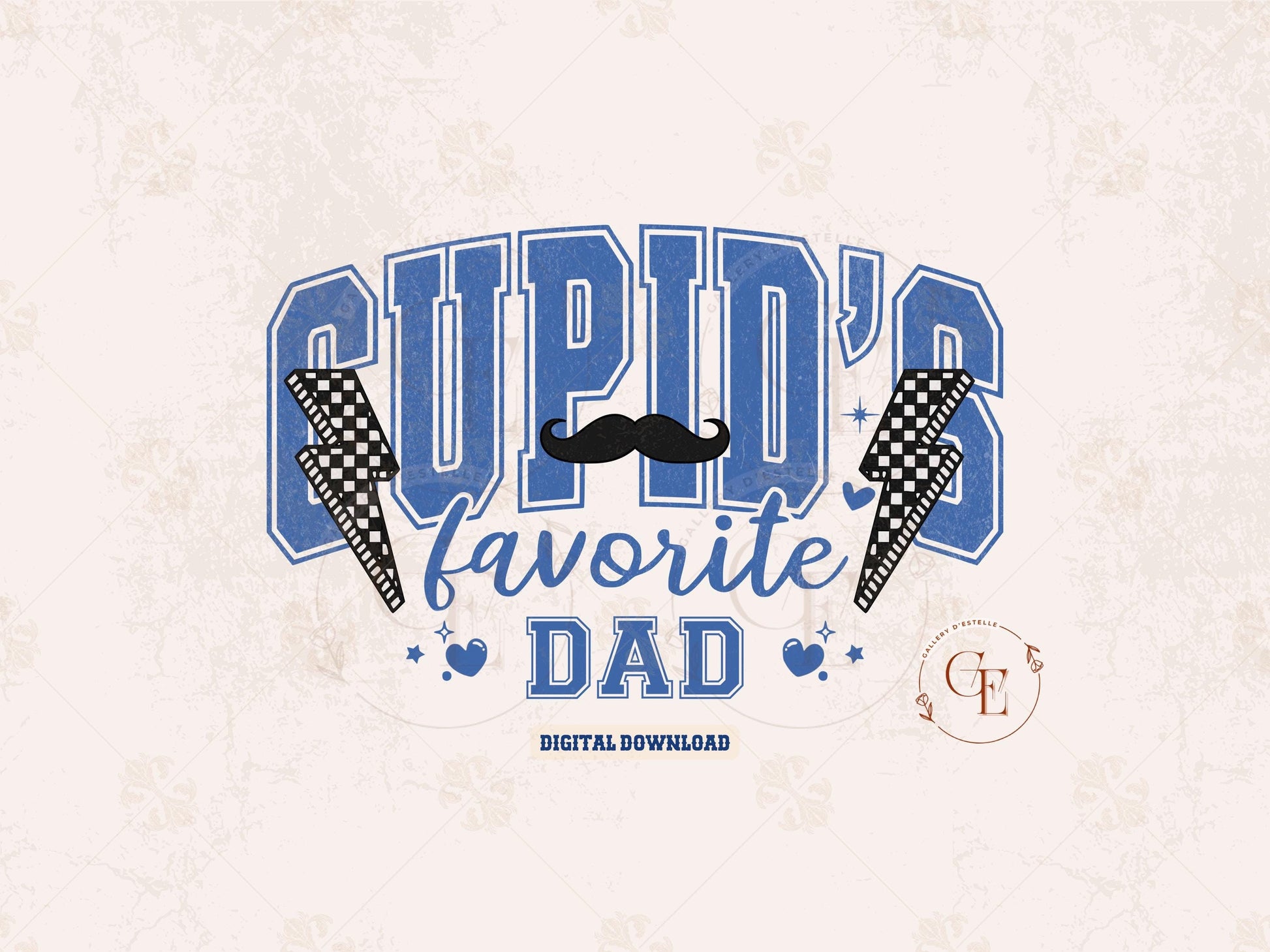 Cupid’s Favorite Dad PNG, Retro Valentine’s Day Father Graphic, Trendy Dad Shirt Design