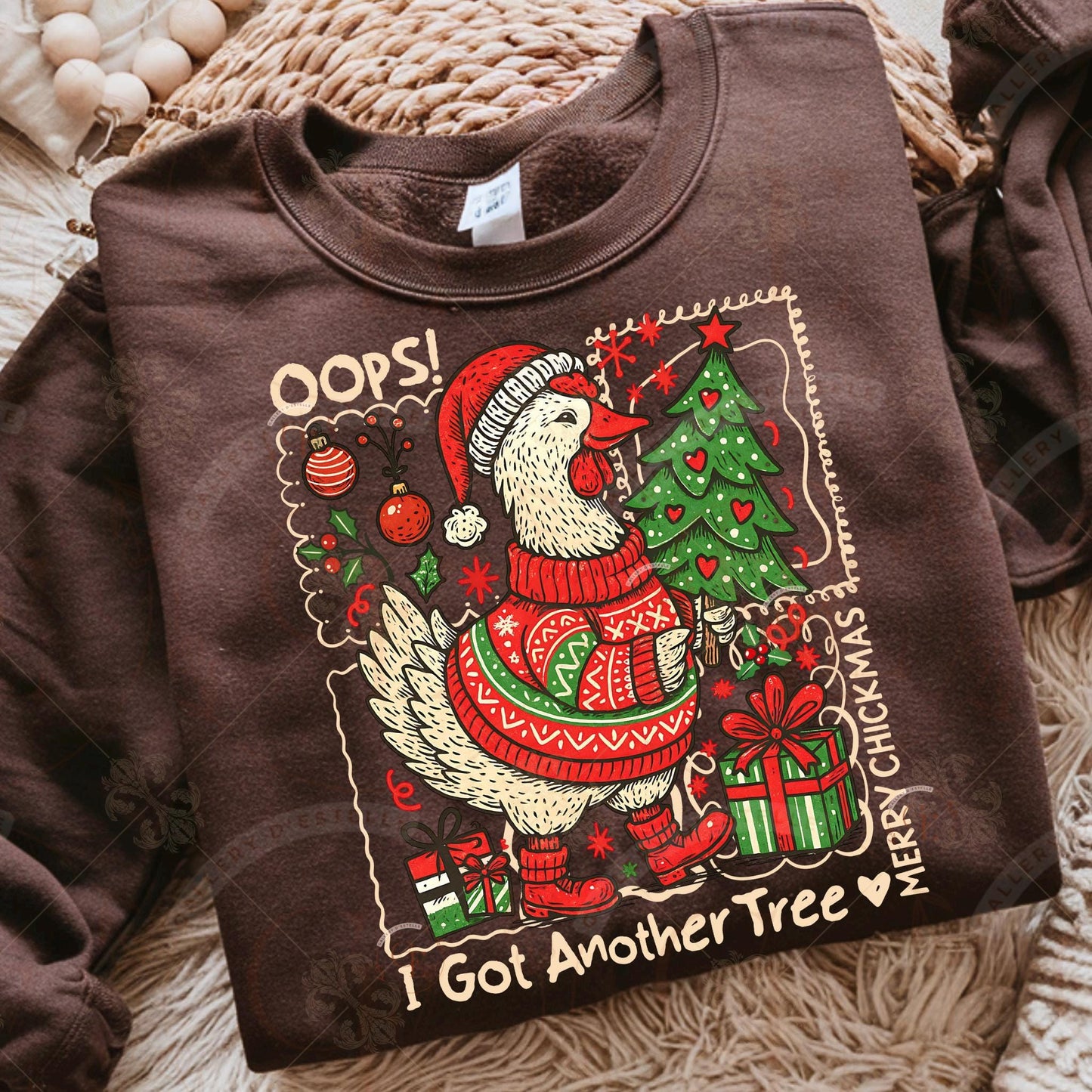 Funny Chick Christmas Tree PNG, Merry Chickmas Cute Design, Retro Holiday Chicken Graphic, Festive Farmhouse Shirt Sublimation