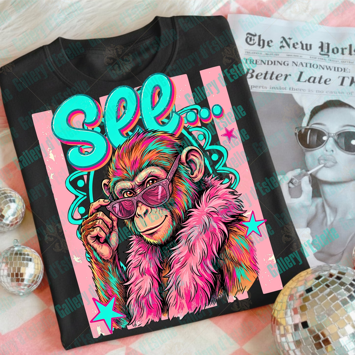 Monkey See Monkey Do PNG, Funny Sarcastic Catchphrase Graphic, Preppy Boutique Summer Shirt Design