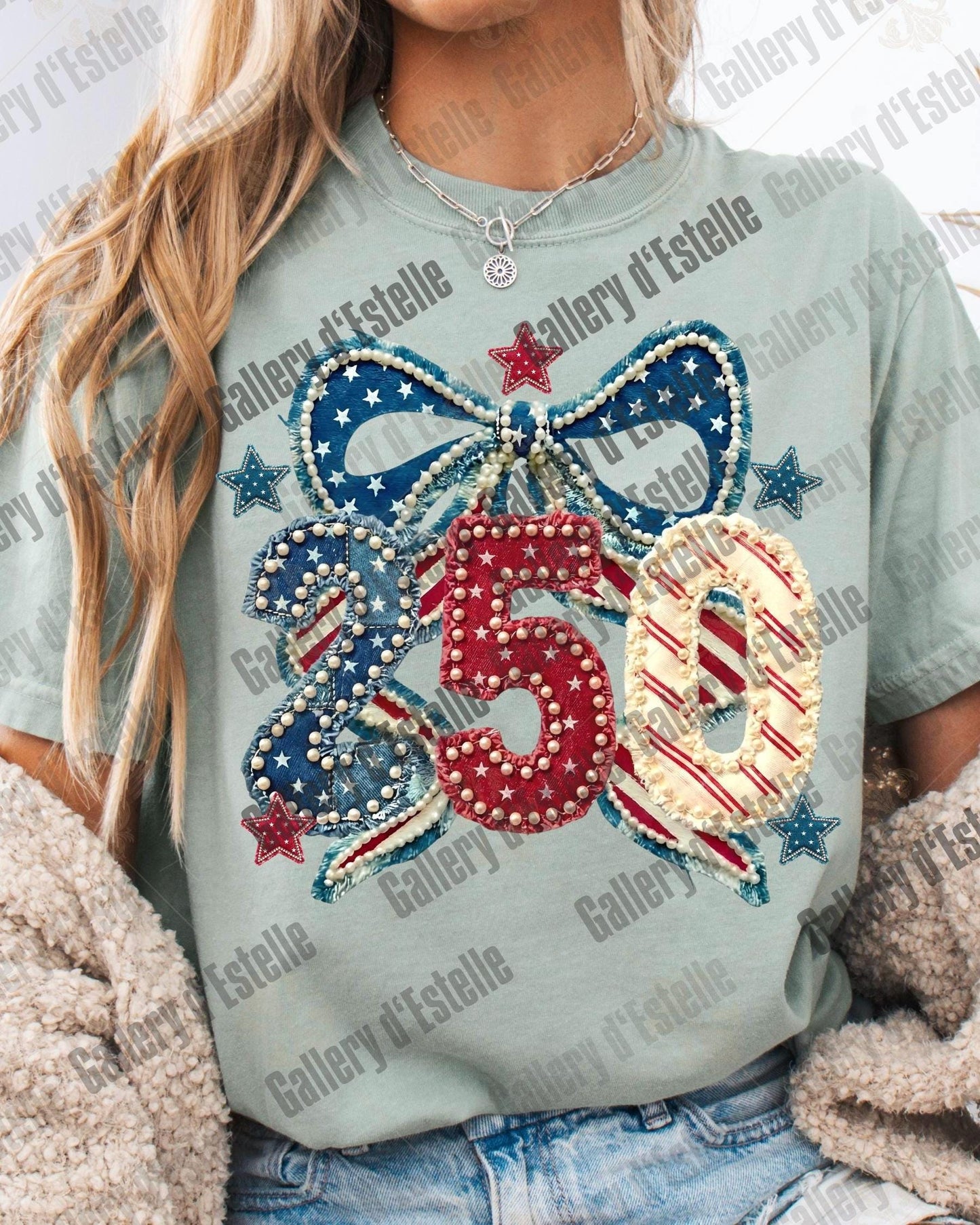 America 250 PNG, Retro Patriotic Patchwork Graphic, Coquette Independence Day Shirt Design