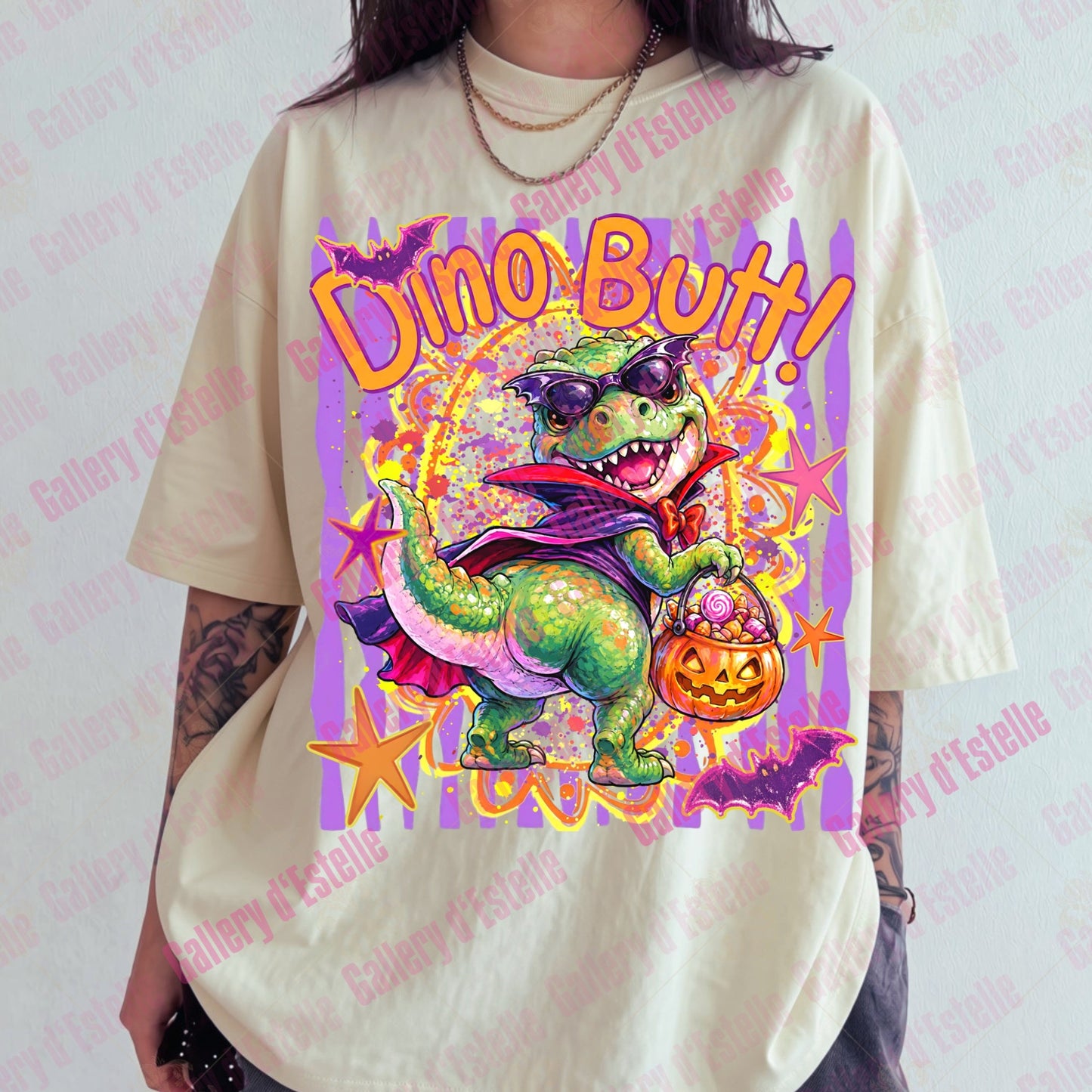 Spooky What Dino Butt PNG, Preppy Dinosaur Graphic, Funny Halloween Shirt Design