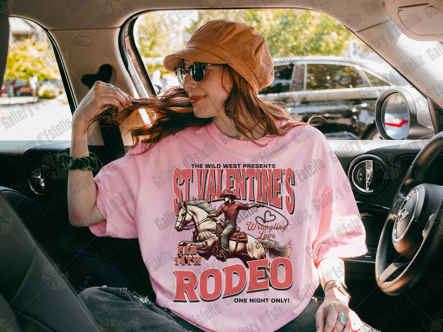 St. Valentines Wild West Rodeo PNG, Vintage Western Cowboy Graphic, Trendy Country Shirt Design