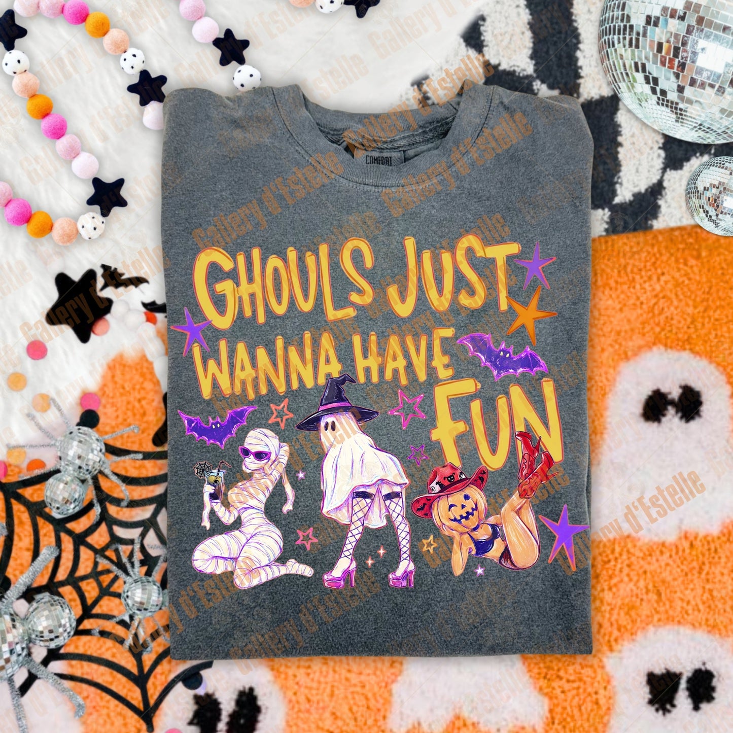 Ghouls Just Wanna Have Fun PNG, Funny Spooky Girl Graphic, Retro Halloween Ghost Shirt Design