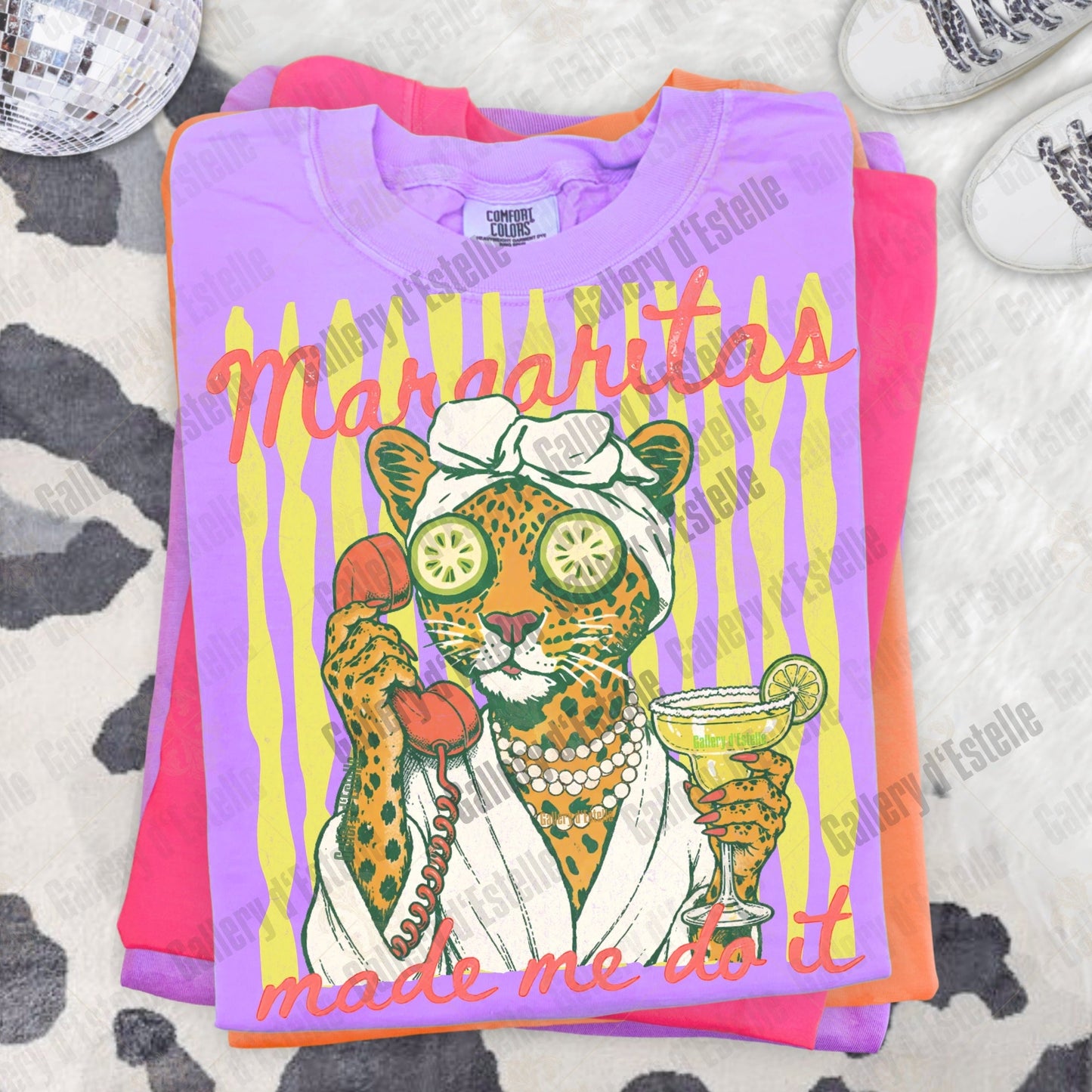 Margaritas Made Me Do It PNG, Retro Coastal Leopard Graphic, Funny Summer Boutique Shirt Design