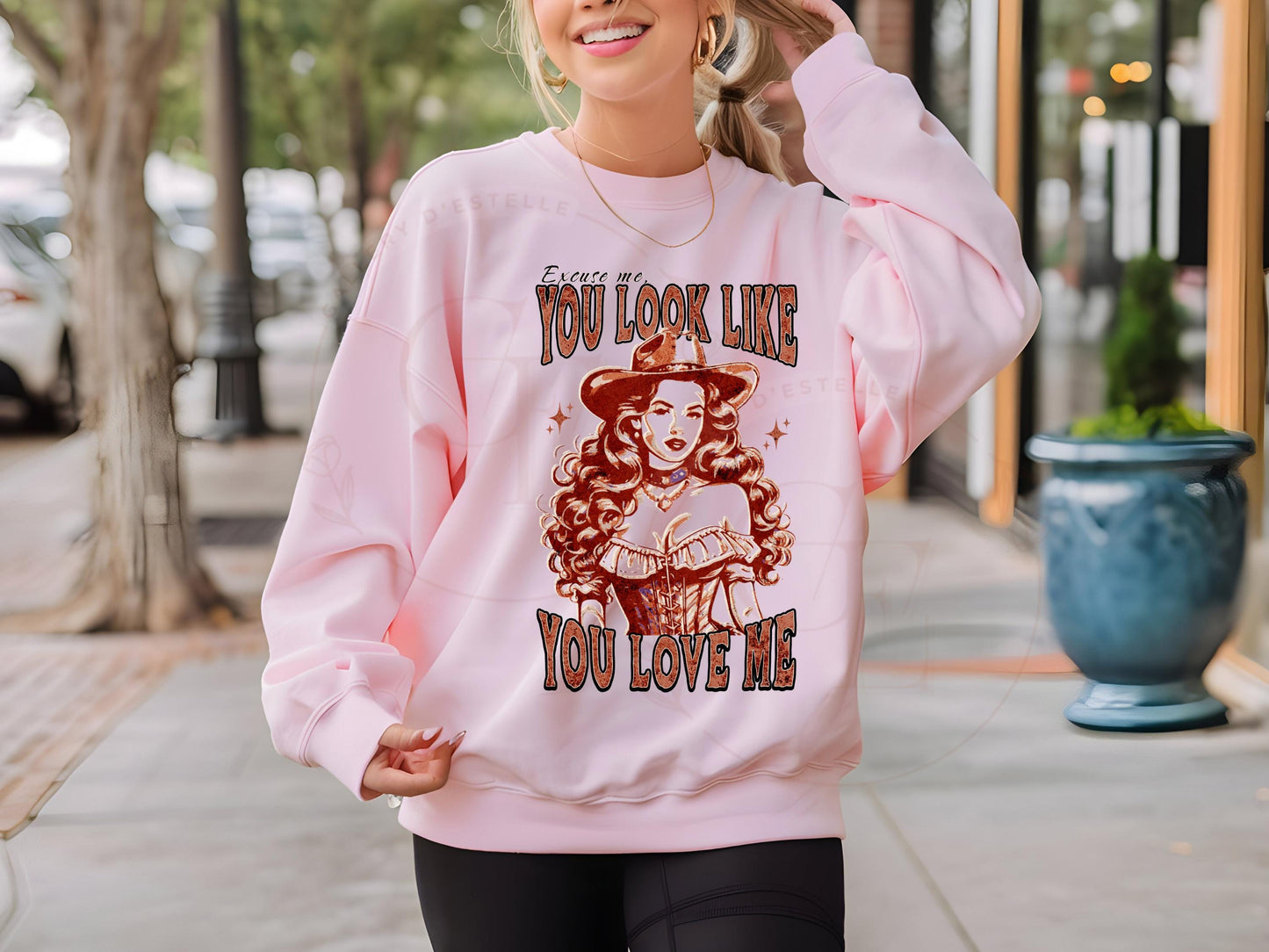 You look Like you Love Me Western PNG, Rustic Wild West Cowgirl Graphic, Trendy Valentines Country Shirt Design