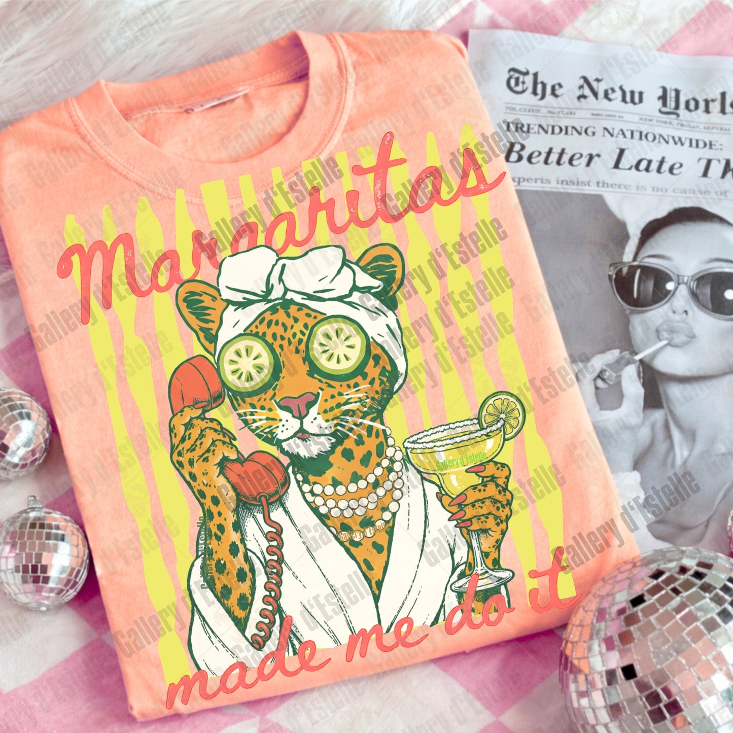 Margaritas Made Me Do It PNG, Retro Coastal Leopard Graphic, Funny Summer Boutique Shirt Design