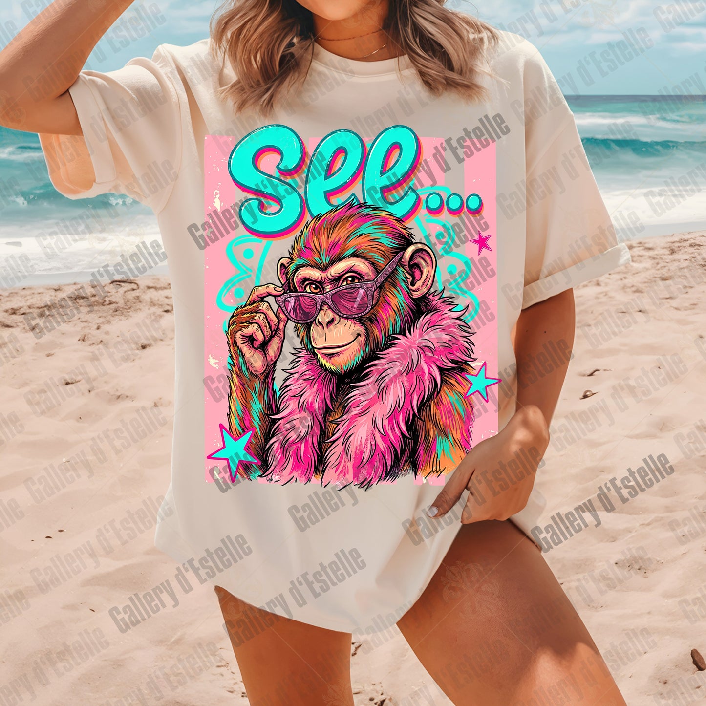 Monkey See Monkey Do PNG, Funny Sarcastic Catchphrase Graphic, Preppy Boutique Summer Shirt Design