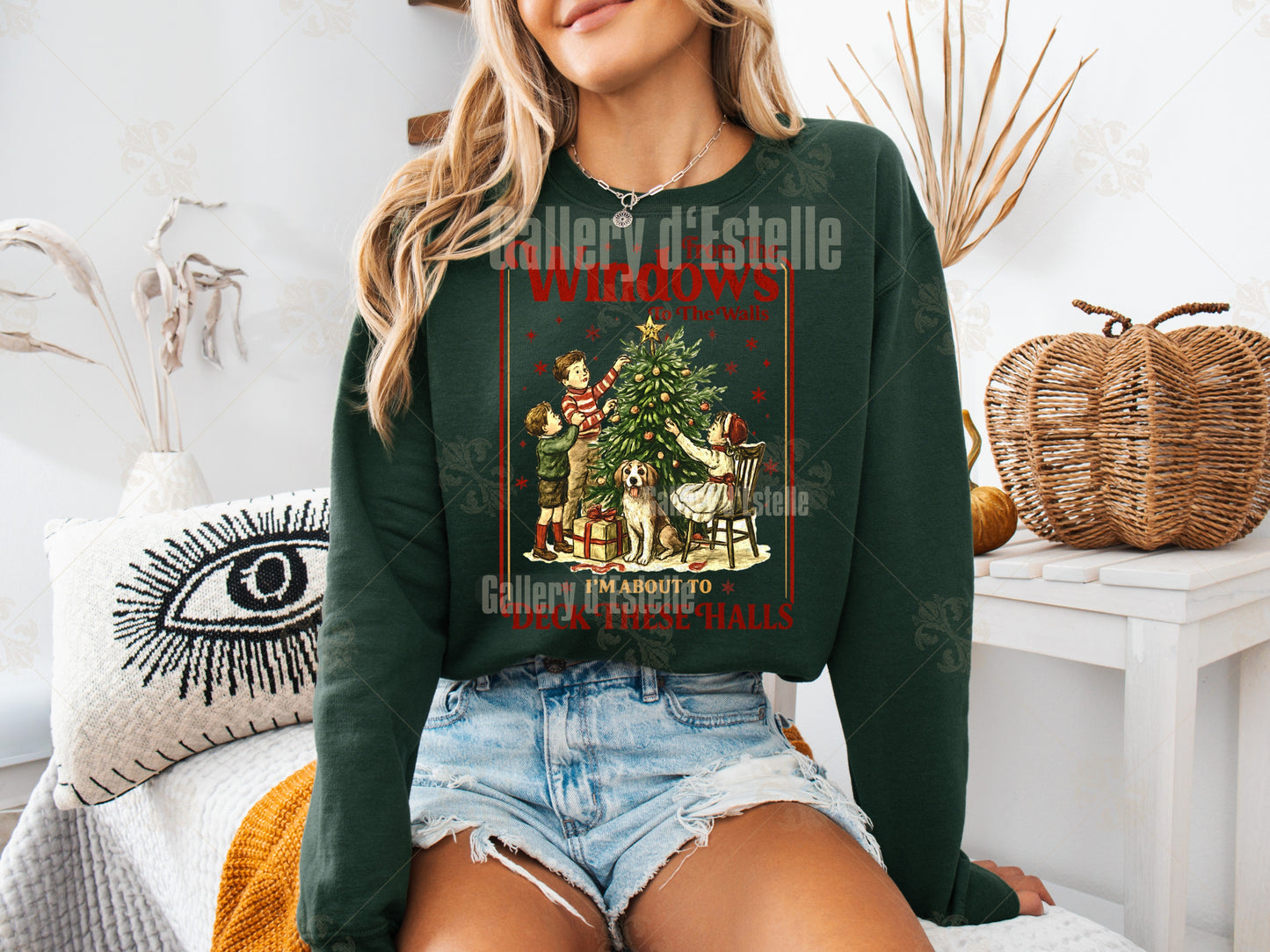 Funny Retro Christmas PNG, From the Windows to the Walls Graphic, Vintage Coquette Holiday Design, Nostalgic Festive Shirt Sublimation