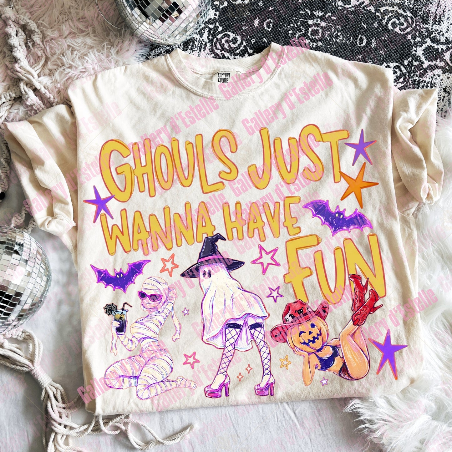 Ghouls Just Wanna Have Fun PNG, Funny Spooky Girl Graphic, Retro Halloween Ghost Shirt Design