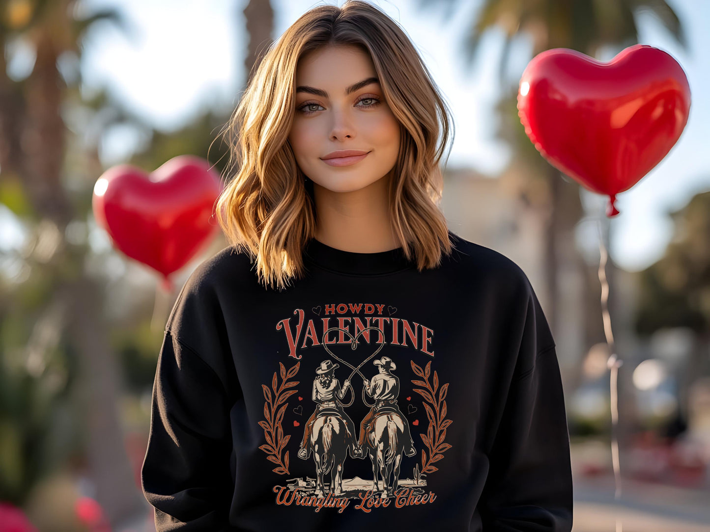 Howdy Valentine PNG, Vintage Western Cowboy and Cowgirl Graphic, Cute Country Shirt Design