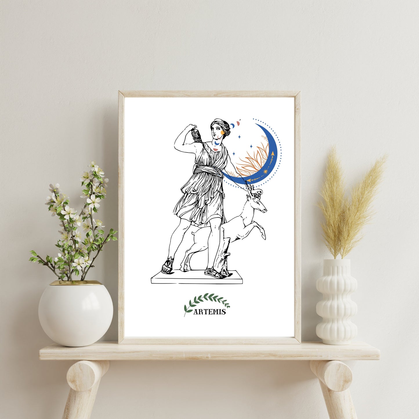 12 Olympian Gods Wall Art Set, Greek Mythology Aesthetic, Hellenic Home Decor, Greece Digital Print