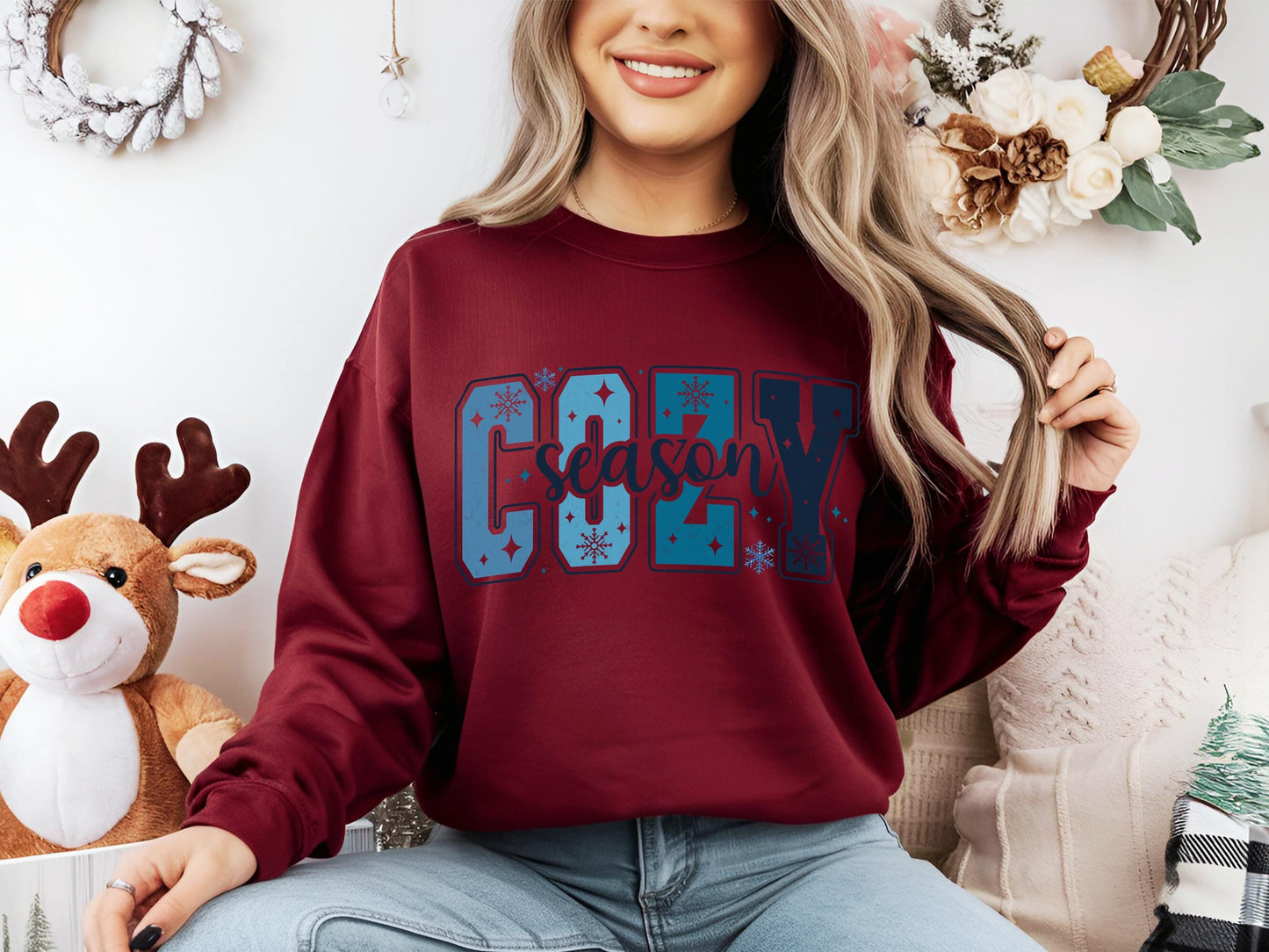 Cozy Season PNG Bundle, Retro Holiday Winter Design, Festive Clipart for Trendy Christmas Shirts DIY Crafts & Thoughtful Gifts