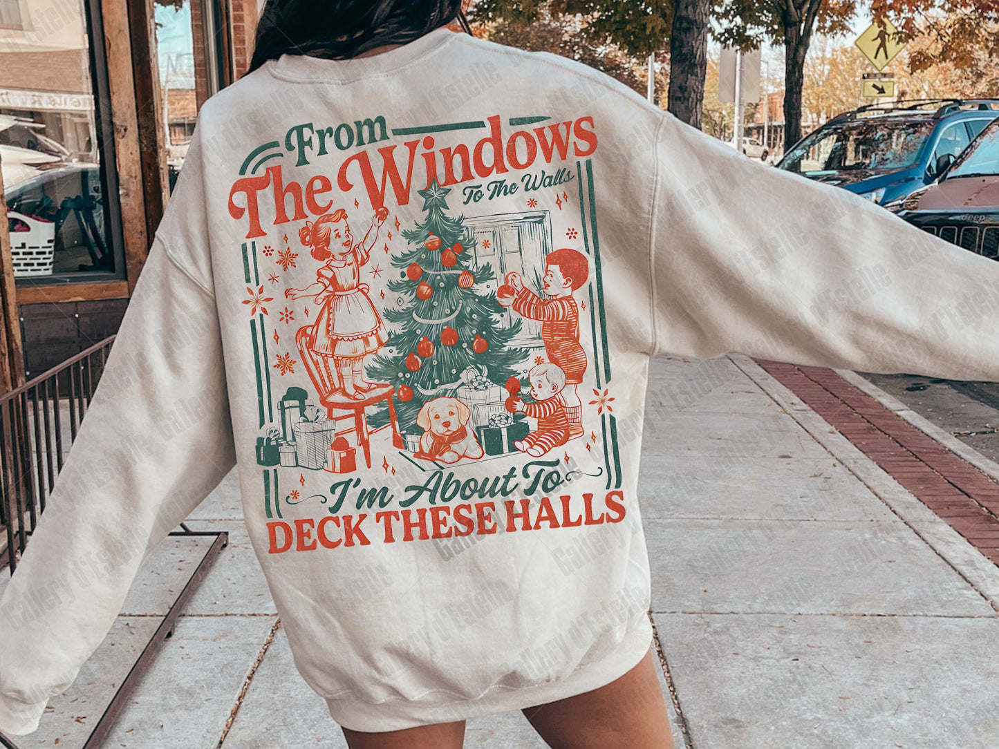 Funny Vintage Christmas PNG, From the Windows to the Walls Graphic, Retro Holiday Kids Design, Nostalgic Festive Shirt Sublimation