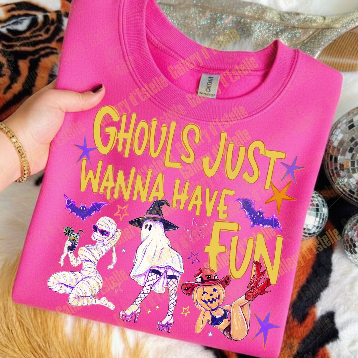 Ghouls Just Wanna Have Fun PNG, Funny Spooky Girl Graphic, Retro Halloween Ghost Shirt Design