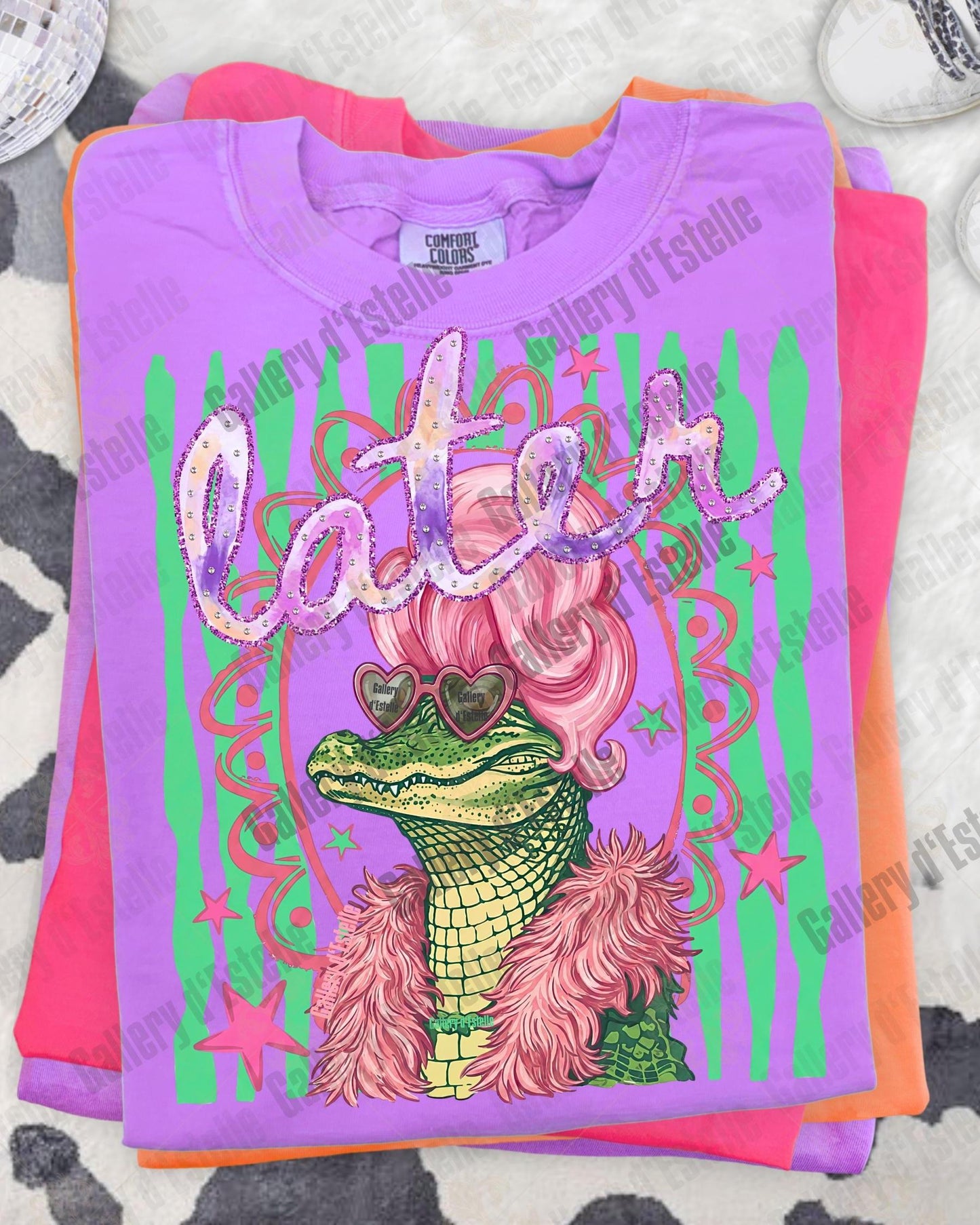 Later Gator PNG, Funny Preppy Alligator Graphic, Sarcastic Coastal Summer Shirt Design