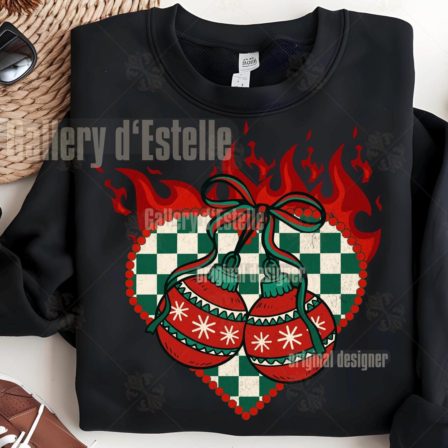 Retro Christmas Collage PNG, Vintage Holiday Graphic, Festive Santa Casino Design, Trendy Country Shirt Sublimation