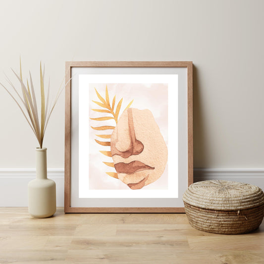 Faces of Greece Wall Art, Minimalist Greek Home & Office Decor, Ideal Gift for History Lovers