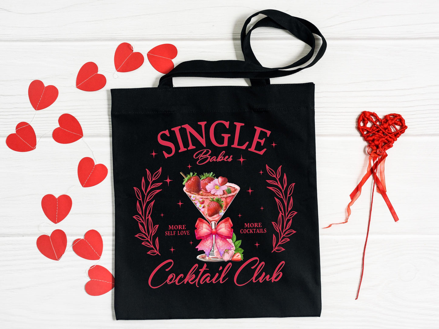 Single Babes Cocktail Club PNG, Festive Retro Valentines Drink Graphic, Coquette Anti-Valentine Shirt Design