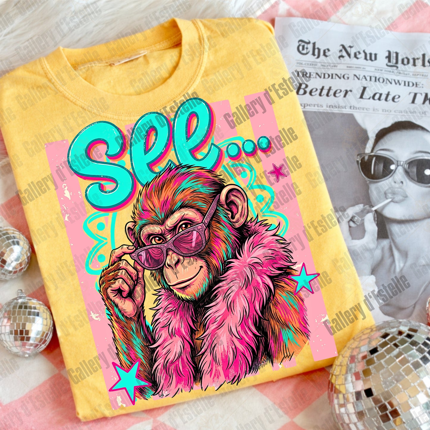 Monkey See Monkey Do PNG, Funny Sarcastic Catchphrase Graphic, Preppy Boutique Summer Shirt Design