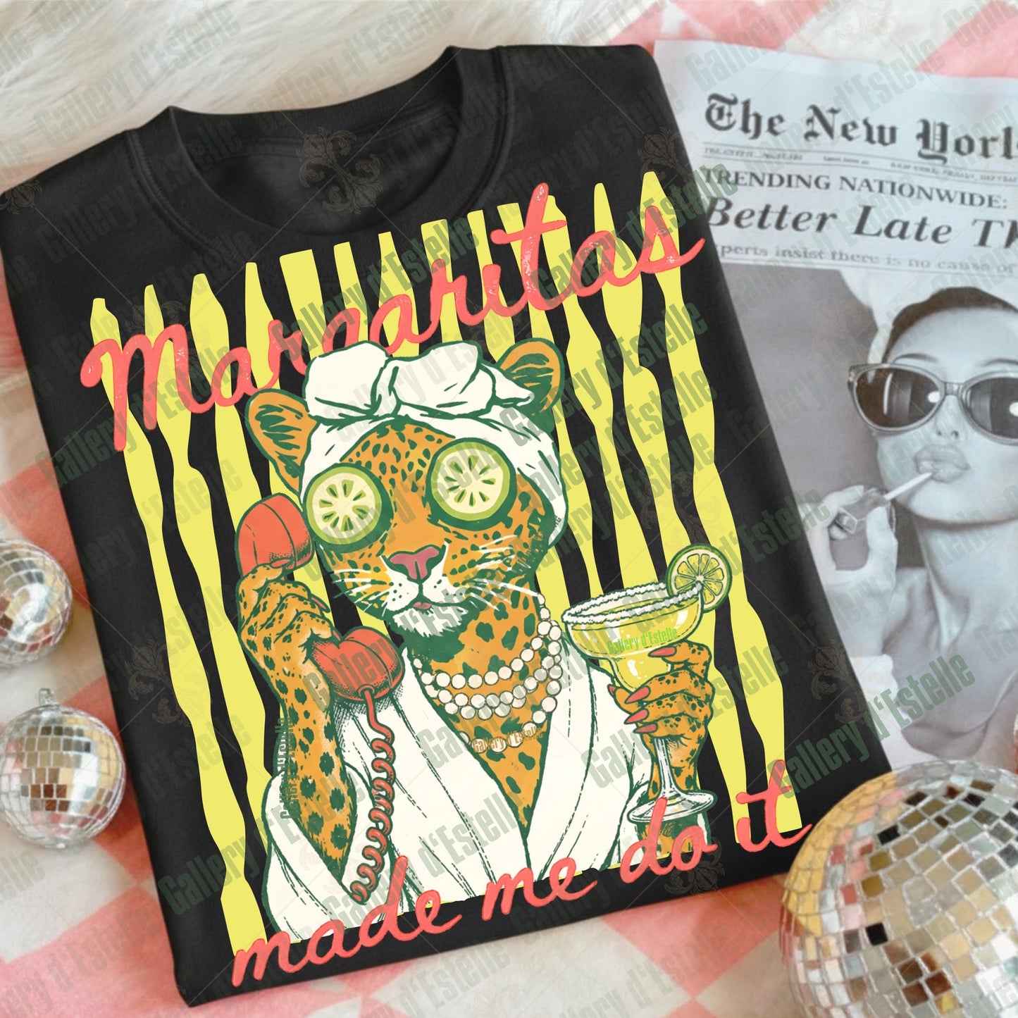 Margaritas Made Me Do It PNG, Retro Coastal Leopard Graphic, Funny Summer Boutique Shirt Design