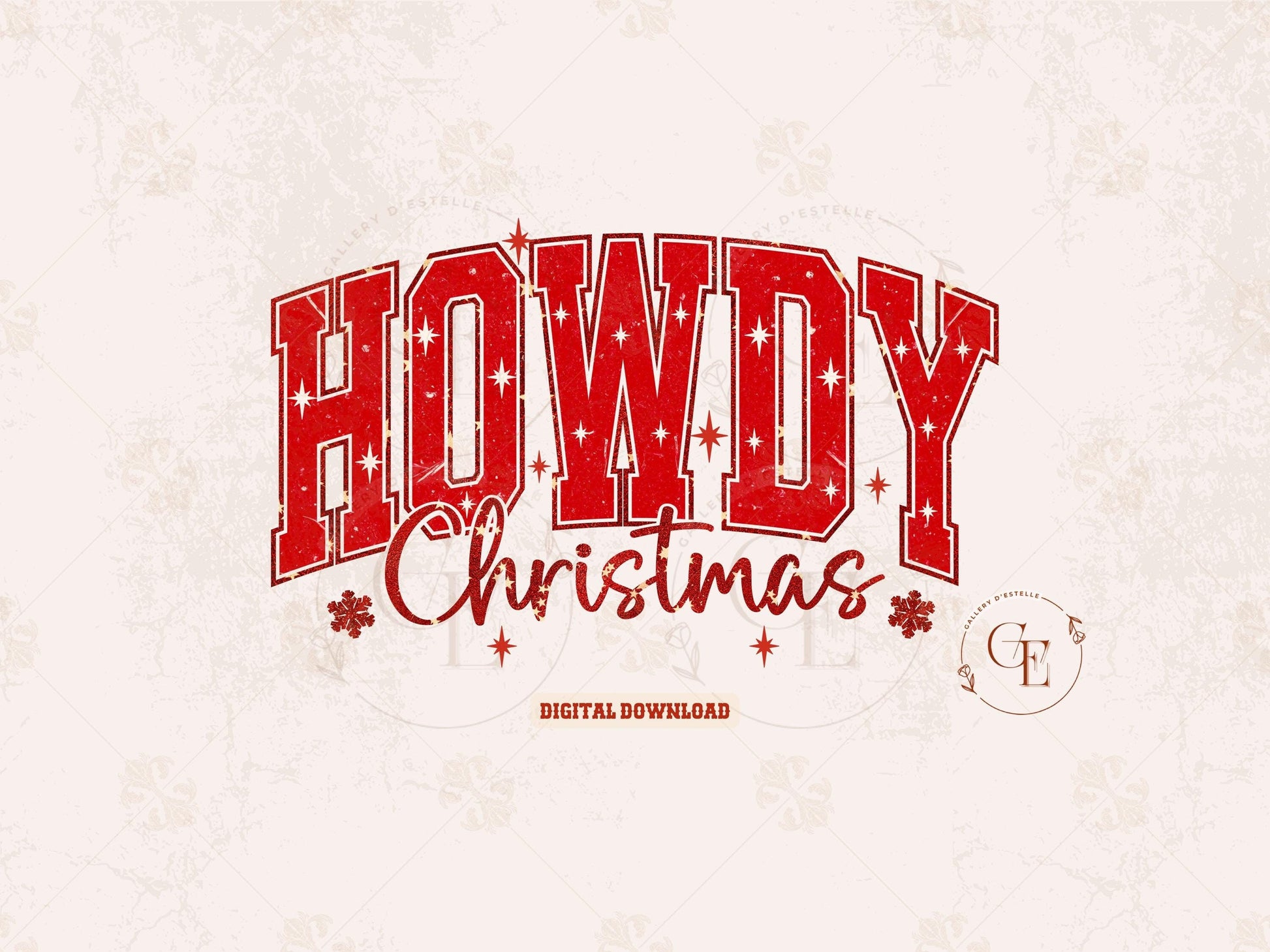Howdy Christmas PNG, Retro Western Cowboy Holiday Quote, Festive Country Shirt Design