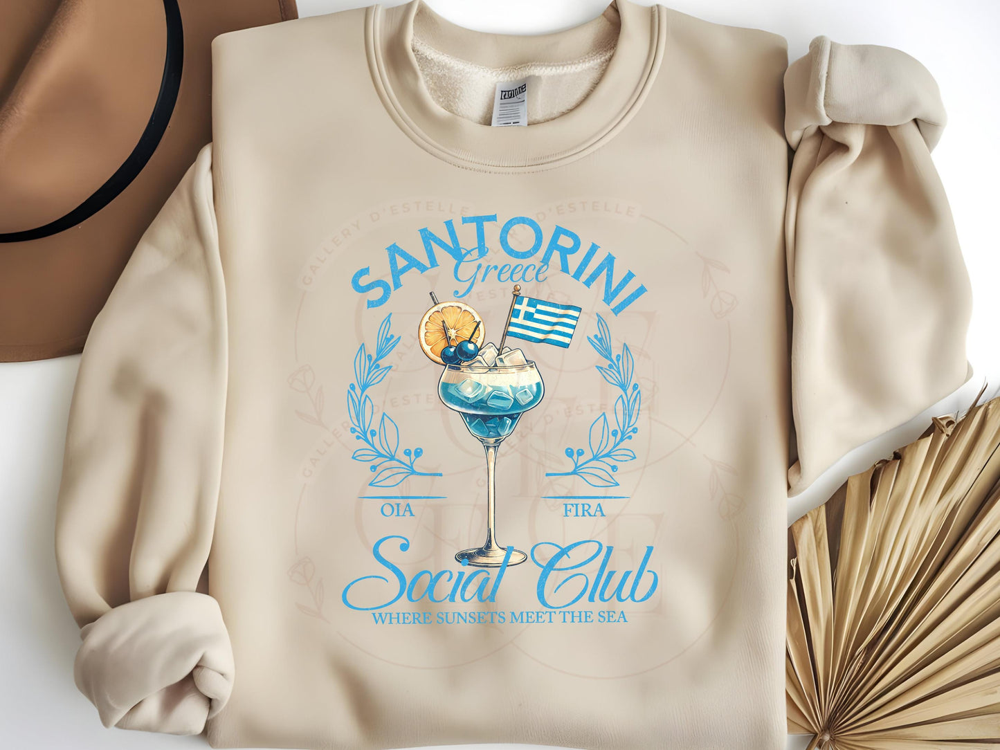 Coquette Santorini Social Club PNG, Retro Coastal Girl Summer Graphic, Trendy Bachelorette Beach Shirt Design