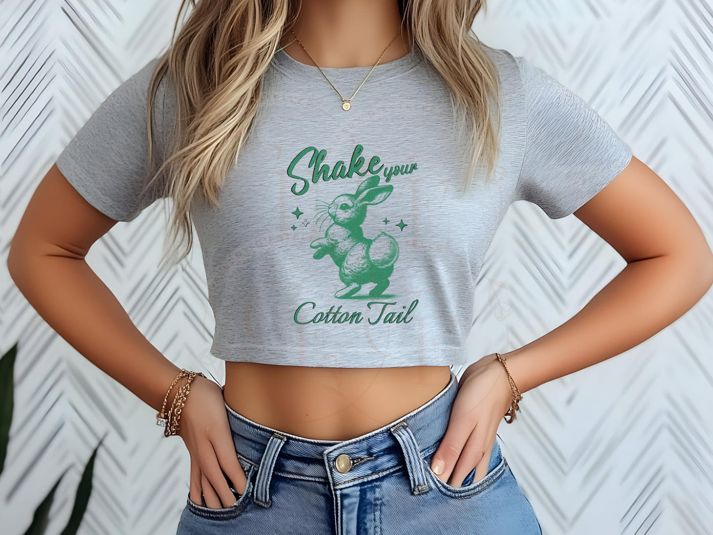 Sassy Retro Easter Bunny PNG, Shake Your Cotton Tail Graphic, Vintage Cute Rabbit Shirt Design