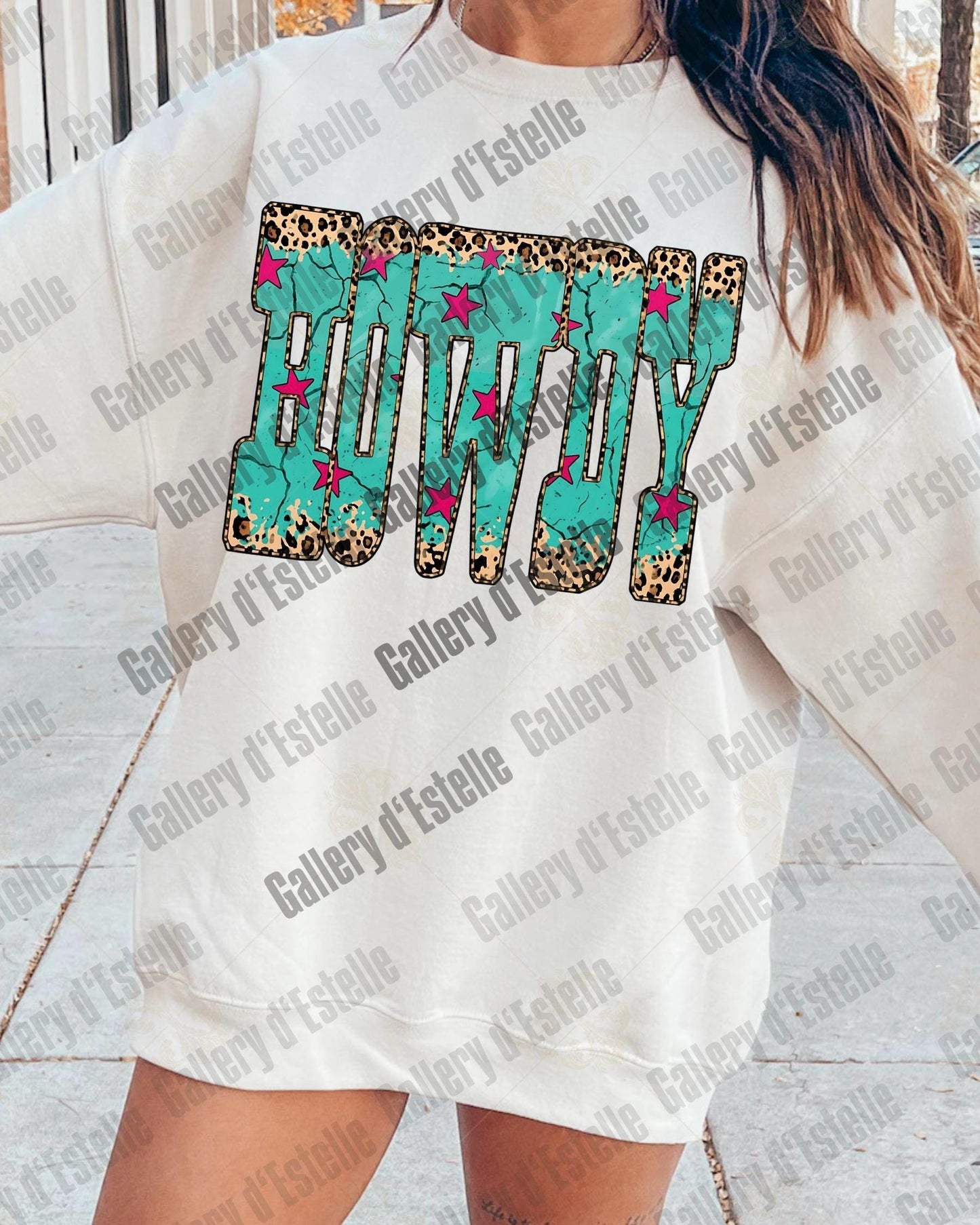Western Howdy PNG, Retro Leopard Cowgirl Graphic, Trendy Country Girl Shirt Design