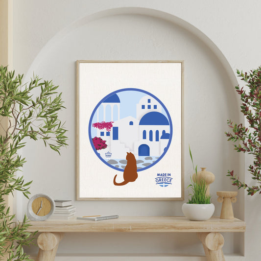 Greek Boho Wall Art Set, Hellenic Culture Prints, Mediterranean Home Decoration