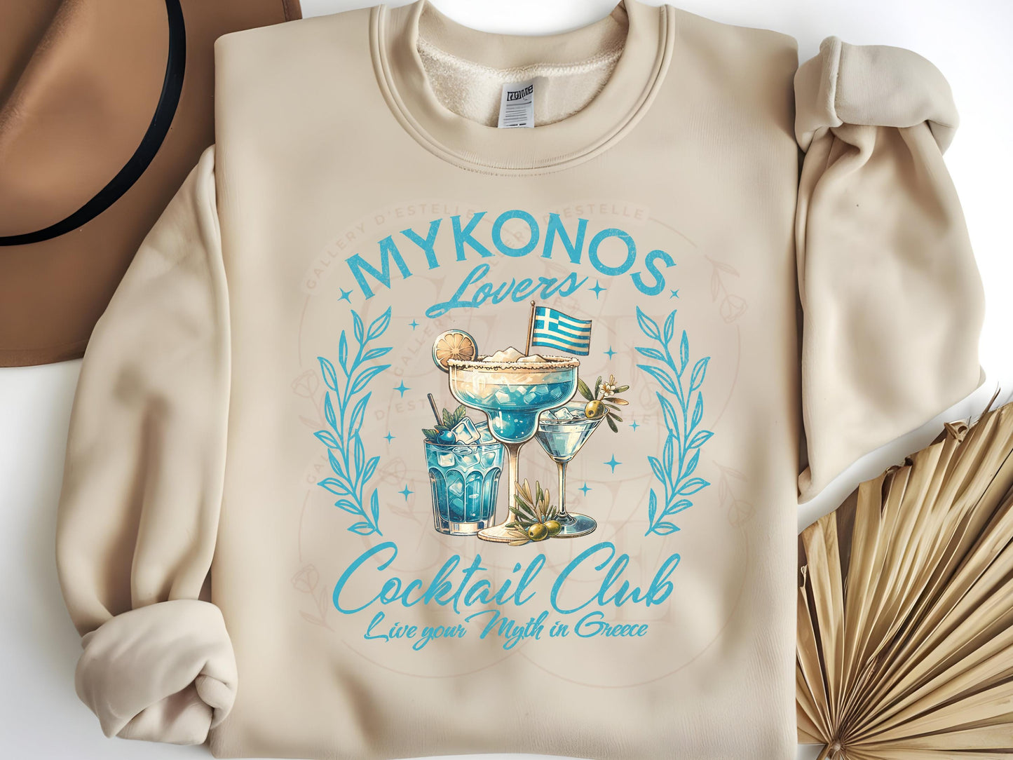 Coquette Mykonos Cocktail Club PNG, Retro Summer Drink Graphic, Trendy Coastal Girl Beach Trip Shirt Design
