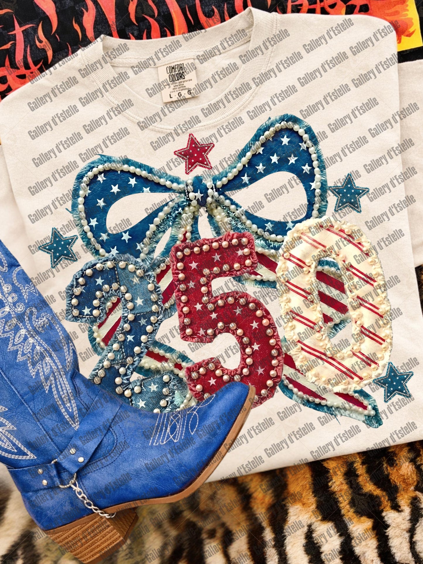 America 250 PNG, Retro Patriotic Patchwork Graphic, Coquette Independence Day Shirt Design